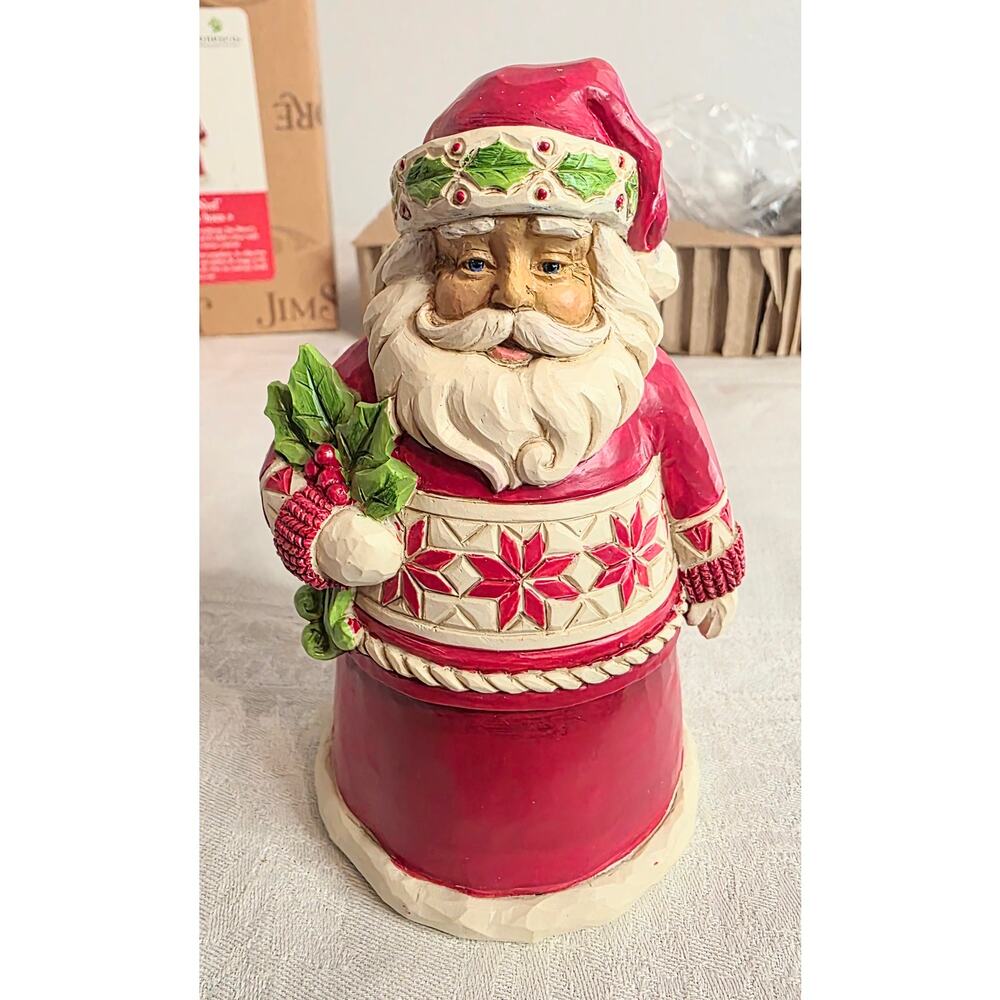 Jim Shore Heartwood Creek Holly Berry Noel Handcrafted Figurine NIB 5" Tall